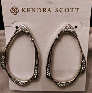 Kendra Scott Hoop Earrings with Crystals